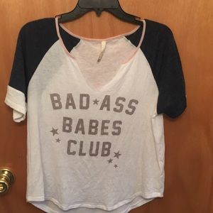 “bad ass babes club” t shirt